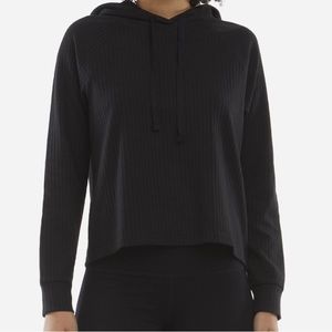 Danskin Ribbed Black Hoodie